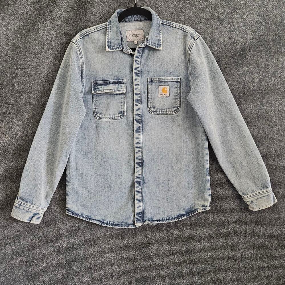 Carhartt WIP Salinac Denim Shirt Jacket S Light Blue